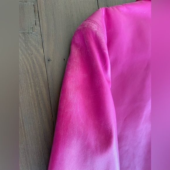 RARE Gucci women pink lamb leather blazer jacket - Picture 11 of 12